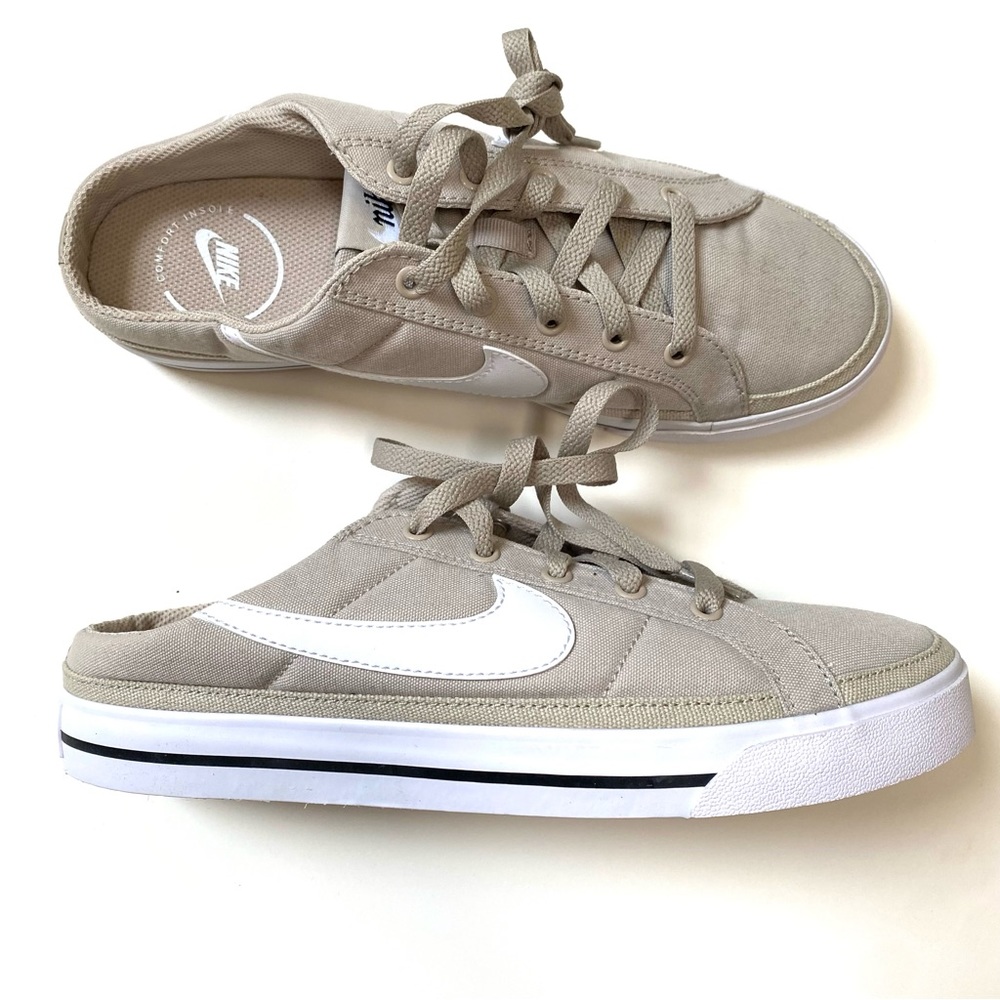 NWOT Nike Court Legacy Mule Cream White Size 9